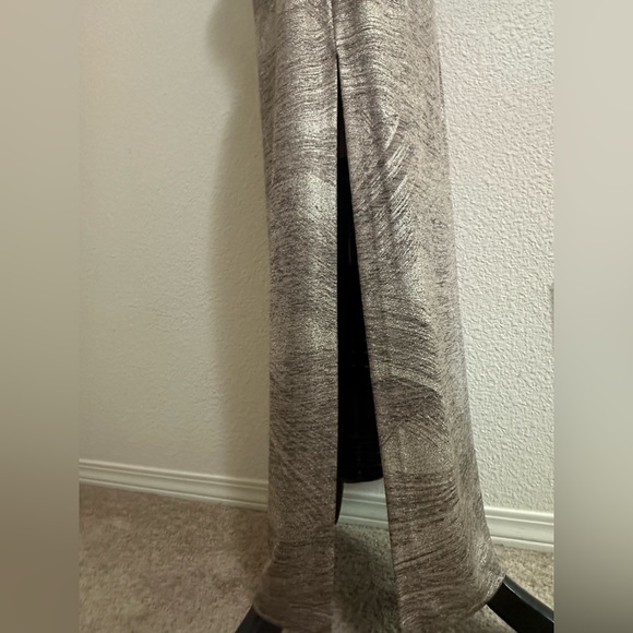 Connected Apparel Maren Gold Cowl Floor Length Dress Size 14P - Picture 6 of 6